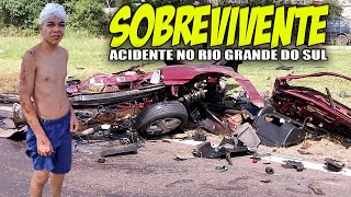 SOBREVIVENTE  Jovem fala sobre do GRAVE acidente que deixou Kadett em pedaços na Rota do Sol RS [upl. by Judie]