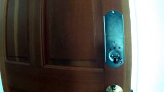 Schlage Keypad Lock Installation [upl. by Eilojne673]