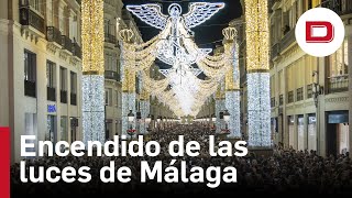 La Navidad en Málaga comienza con el encendido de las luces navideñas [upl. by Dwinnell391]