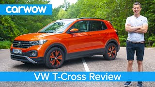 Volkswagen TCross SUV 2020 indepth review  carwow Reviews [upl. by Esorbma]