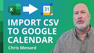 Import Excel Events CSV into Google Calendar  Excel to Google Calendar Transfer [upl. by Daegal717]