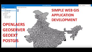 Develop simple Web GIS application using Geoserver Openlayers Geoext and postgis  part1 [upl. by Franck]