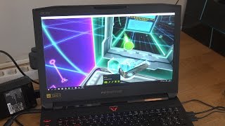 Cyberpong VR HTC Vive Virtual Reality Test On Acer Predator GX791 [upl. by Eadrahc]