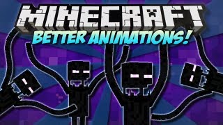 Minecraft  BETTER ANIMATIONS Crazy Enderman Party  Mod Showcase 147 [upl. by Colner]