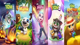 Talking Tom Gold Run  My Talking Tom 2 vs My Talking Tom vs Talking Hank vs My Talking Angela Gamep [upl. by Mook852]