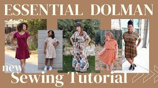 Quick Easy and Cute Dolman Dress Sewing Tutorial [upl. by Shoshana]