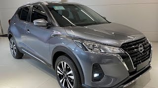 Nissan Kicks Advance 16 CVT 2023  Detalhes  R132390  Cinza Grafite [upl. by Hctim]