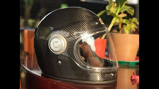 ORIGINE VEGA  CARBON FIBER HELMET  CLEAR AND SMOKE VISOR LOOK  AFFORDABLE CLASSIC HELMET [upl. by Ateuqram841]