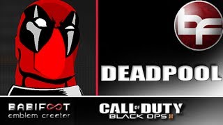 COD Black Ops 2 Emblem Tutorial  Deadpool [upl. by Allsun412]