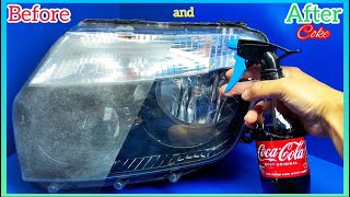 How To Restore Headlights PERMANENTLY🚗Polishing Headlights✅Cleaning headlights manually [upl. by Ingunna]