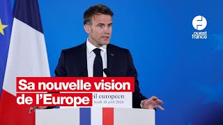 Discours d’Emmanuel Macron sur l’Europe à la Sorbonne  suivez sa prise de parole [upl. by Fi329]