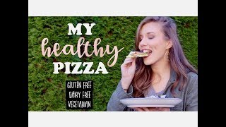 My HEALTHY PIZZA Recipe  Gluten Free amp Diary Free amp Vegetarian [upl. by Trenton]