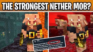 Minecraft PIGLIN BRUTE The Strongest New Mob amp Mini Boss Is Here Nether Update 1162050 [upl. by Enahpets621]