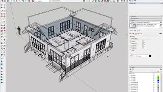 SKETCHUP การอิมพอรทไฟล์ auto cad [upl. by Valleau]