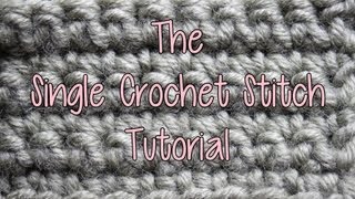 How to crochet the Single Crochet Stitch  Basic Crochet Lessons [upl. by Seaddon]