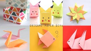 6 EASYTOMAKE ORIGAMI PAPER DIYs  Craft Videos  Art All The Way [upl. by Candyce803]