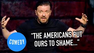 Ricky Gervais The Story Of Two Very Large Americans  Science  Universal Comedy [upl. by Oiratnom]