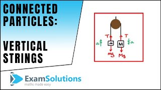 Connected Particles  Vertical strings over a pulley  ExamSolutions [upl. by Ylellan966]