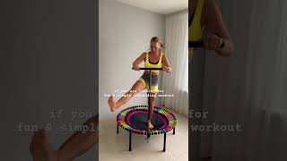 Beginner 10 min mini trampoline workout beginner bellicon workout shorts [upl. by Idna170]