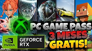 Como OBTENER el GAME PASS de XBOX Para PC ¡GRATIS x 3 MESES en NVIDIA GEFORCE RTX y GeForce Now [upl. by Mays]