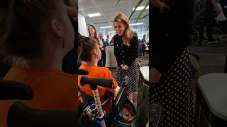 HRH Princess Beatrice meets Wonder Girl Carmela at bgccharitydayvideos MuscularDystrophyUK [upl. by Lehcsreh]