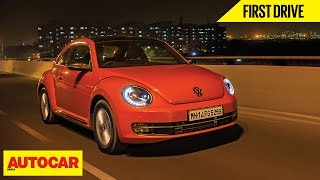 Volkswagen Beetle  First Drive  Autocar India [upl. by Noak]