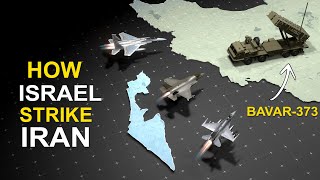 How Israel Strikes Irans Military Targets israel iran [upl. by Annovy309]