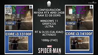 Intel Core i3 13100F VS Intel Core i5 14100F Pruebas Con Nvidia En 1080p [upl. by Buffum112]