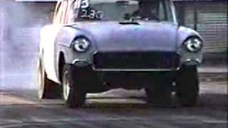 CRASHING A 57 CHEVY ON A DRAG STRIP NEED AN ATTORNEY Luckiest Man Alive [upl. by Whatley]