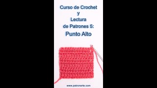 Curso de Crochet y Cómo Leer Patrones 5 Punto Alto Crochet Símbolo Nombres y Abreviaturas shorts [upl. by Aelahs]