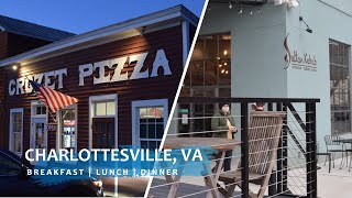 Charlottesville Virginia  Where to Eat  Best Restaurants  Bodos  Crozet Pizza  Sultan Kebab [upl. by Reyem578]