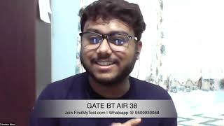 GATE biotechnology AMA Session with AIR 38  Webinar for GATE BT [upl. by Ellenohs]