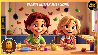 Peanut Butter and Jelly Song Brain Breaks  Jack Hartmann [upl. by Atlante]