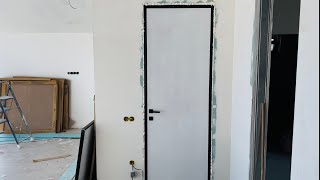 Usi Invizibile 230M Filomuro Cant Negru din Aluminiu  Opendoors Moldova Executam la comanda [upl. by Bolan362]