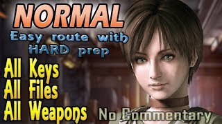 Resident Evil 0 Zero  NORMAL All KeysFilesWeapons  Beginners Route NO COMMENTARY 16 [upl. by Eimmac]