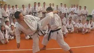 Kagawa sensei ura mawashi geri [upl. by Alleacim]