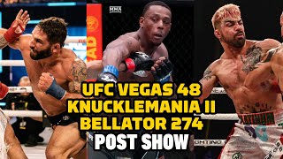 UFC Vegas 48  Knucklemania 2  Bellator 274 PostFight Show  Who Won the Night  MMA Fighting [upl. by Teak950]