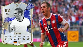 92 TOTY ICON PHILIPP LAHM REVIEW  EA FC 24 ULTIMATE TEAM [upl. by Ailssa621]