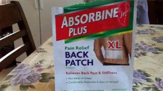 Dollar Tree Abosorbine JrBack Pain Relief Patch Review [upl. by Grefer782]