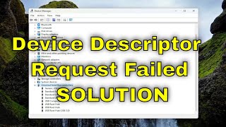 Fix Unknown USB Device  Device Descriptor Request Failed Guide [upl. by Joselow]