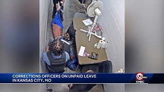 Two corrections officers in Kansas City placed on unpaid leave after striking detainee [upl. by Annahc326]