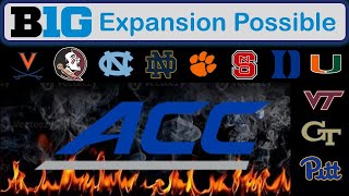 CFB Expansion News amp Update  ACC Schools to the Big Ten  If FSU leaves the ACC who could follow [upl. by Tu]