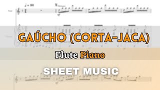 Chiquinha Gonzaga  Gaúcho CortaJaca  Flute and Piano Sheet MusicFull Score [upl. by Savory]