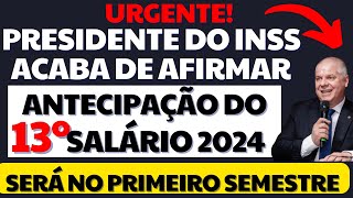 SAIU CALENDÁRIO DE ANTECIPAÇÃO 13º SALÁRIO INSS 2024 PARA O 1º SEMESTRE 2024  VEJA CALENDÁRIO [upl. by Tigirb]