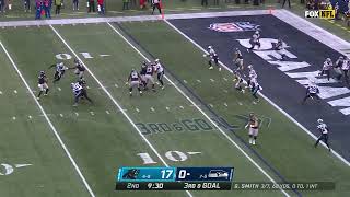 TYLER LOCKETT INSANE TOE TAP TOUCHDOWN VS PANTHERS [upl. by Cawley]