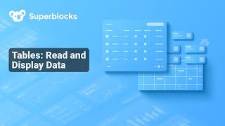 Tables Read and Display Data [upl. by Arec]