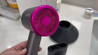 ANIEKIN Hair Dryer with Diffuser 1875W Ionic Blow Dryer Review [upl. by Enyar]