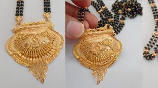 Light weight gold mangalsutra designs with weight and price  new gold mangalsutra Ornamentss28 [upl. by Ssyla]