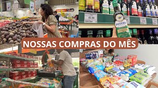 COMPRAS DO MÊS EM MERCADO ATACADISTA OS PREÇO SUBIRAM  QUANTO GASTAMOS [upl. by Tito]