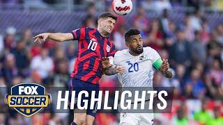 World Cup Qualifying Pulisic’s hat trick moves USMNT closer to Qatar in win vs Panama  FOX SOCCER [upl. by Hiram550]